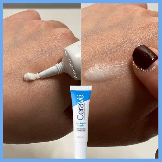 CeraVe Eye Repair Cream Review: Solution to Oily Skin 1. Texture & Scent