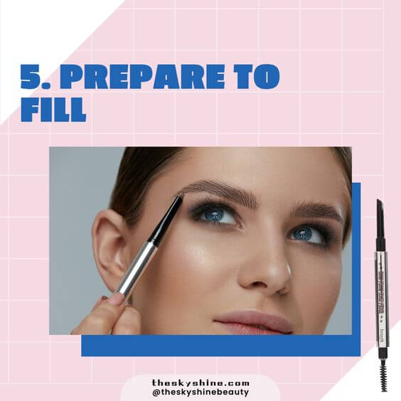 Determine Your Brow Shape: Simple & Easy Tutorial Step 5. Prepare to Fill