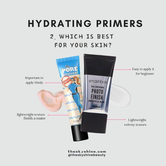 Battle Of The Hydrating Primers: Benefit Cosmetics Porefessional Hydrate vs Smashbox Original Photo Finish 2. Which is Best for Your Skin?