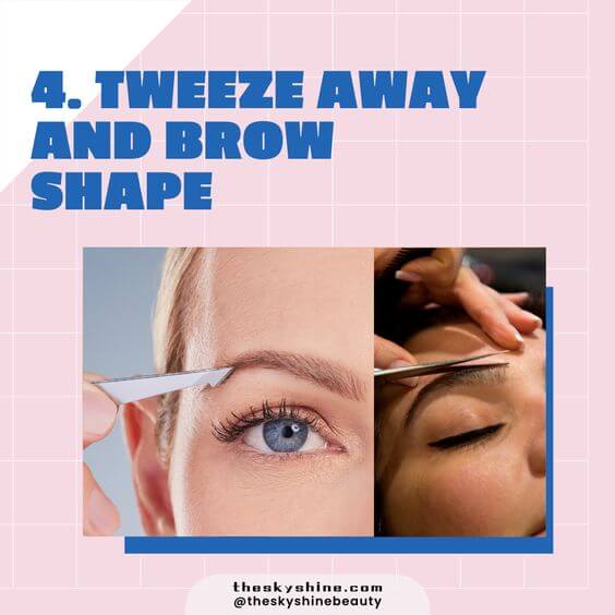 Determine Your Brow Shape: Simple & Easy Tutorial Step 4. Tweeze Away and Brow Shape
