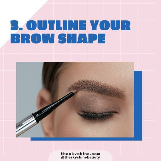 Determine Your Brow Shape: Simple & Easy Tutorial Step 3. Outline Your Brow Shape
