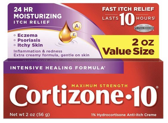 Cortizone 10 Ointment vs. Cortizone 10 Healing Cream: Which is Best for You? 
2. Cortizone 10 Maximum Strength Intensive Moisture Cream 
The Cortizone 10 Maximum Strength Healing Cream has a lighter, non-greasy texture with a matte finished. It is specifically formulated to penetrate quickly into the skin, delivering fast relief for itching, redness, and inflammation after apply 10 mins.
