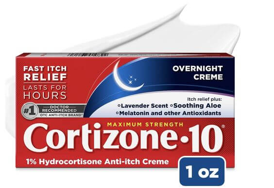 4 Best Intensive Therapy Anti-Itch Cream for Tanning Burn: Soothes and Restores Your Skin Cortizone 10 Overnight Anti-Itch Cream help to stopped night scratching. In addition, this cream for itchy skin comes in a calming lavender scent.