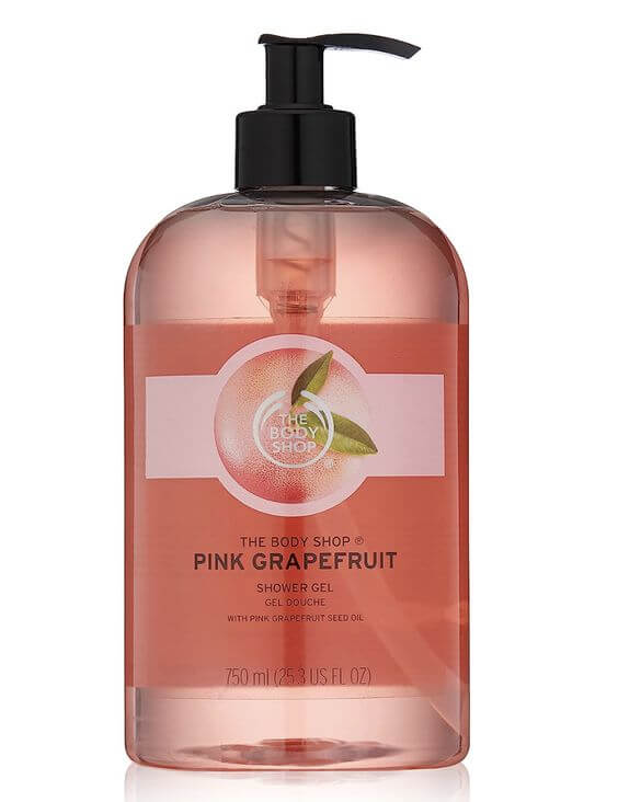 The Body Shop Pink Grapefruit Shower Gel Review 4. Pros and Cons Pros: Best for all skin type
Natural Ingredients, Vegan and Cruelty-Free, The zesty grapefruit scent make feeling refreshed
Cons: May find it a bit strong if you prefer milder fragrances