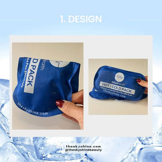 Reviewing AllSett Health Cold Pack: Essentials for Soft Ice Therapy 1. Design The AllSett Health Cold Pack is nylon material. And features a flexible and contouring design, allowing it to conform to different body parts like neck, shoulders, back, or joints. 