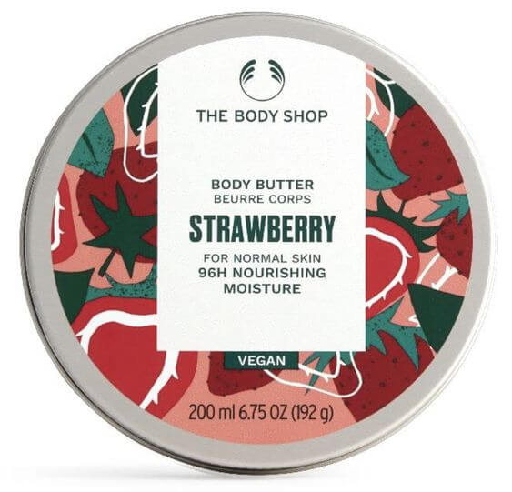 Kiehl’s Creme de Corps vs. The Body Shop Strawberry Body Butter: Which is Best for Dehydrated, Dry Skin? 2. The Body Shop Strawberry Body Butter  The Body Shop Strawberry Body Butter is a rich and creamy body moisturizer with a velvety finish. Especially after taking a shower, this product has the advantage of keeping the skin moisturized and smooth. 