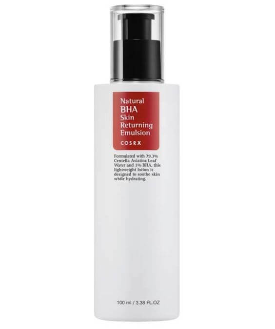 5 Best Korean Skincare Emulsion For Summer COSRX Natural BHA Skin Returning Emulsion  is a popular choice for hot weather. It delivers hydration while helping to make the skin smoother and more balanced by controlling excess sebum.