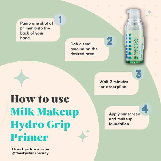 Milk Makeup Hydro Grip Primer Review: Perfect For Dehydrated Skin 2. How to use If you wear a face sheet mask and apply lotion, it can delay absorption and cause peeling off at the makeup base stage, so it’s important to choose the right moisturizing lotion for your skin (oily skin, dry skin). 