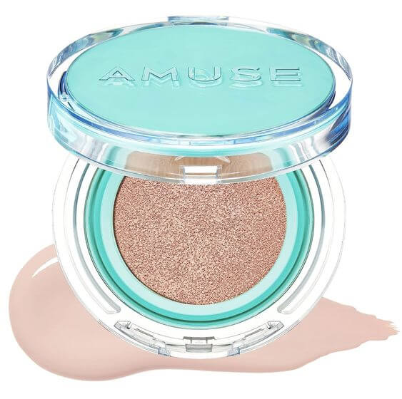 Control Oil and Minimize Pores: The 3 Best Makeup Cushions For Oily Skin in Hot Weather AMUSE Meta Fixing Vegan Cushion  is a popular choice for oily skin types, as it effectively provides a thin yet powerful fixing and cover effect that has never been experienced before.