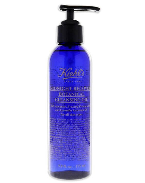 The 3 Best Lightweight Cleansing Oils for Radiant Skin  Kiehl’s Midnight Recovery Botanical Cleansing Oil has squalane, which is a plant-derived lipid that keep the skin soft, supple, and moisturized after cleansing. In addition, this removes even stubborn waterproof makeup, leaving the skin thoroughly clean.