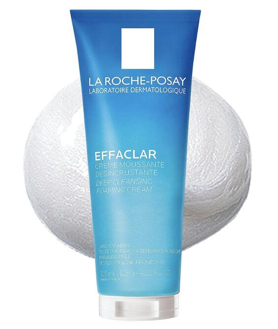 6 of the Best Foam Cleansers to Tame Oily Skin 3. Cream Cleanser
La Roche-Posay Effaclar Deep Cleansing Foaming Facial Cleanser creates an easy, soft, rich foam to target oiliness and clear out clogged pores without causing dryness. It’s also gentle enough for sensitive skin