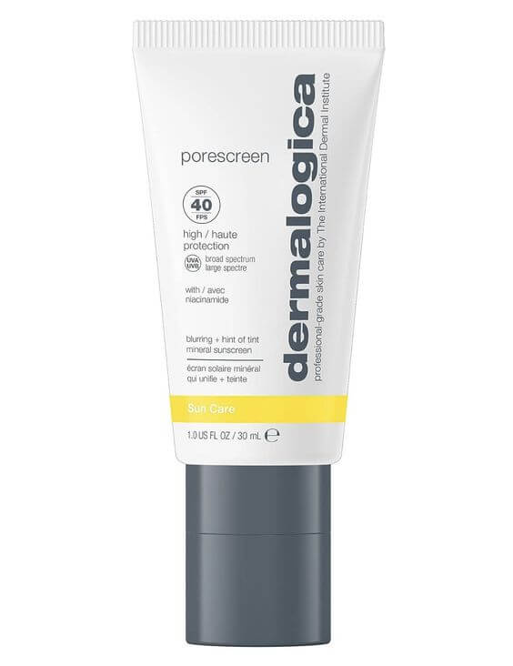 A Natural Glow: Dermalogica Porescreen Sunscreen Guide to Natural Glam Step-by-Step Guide 3. Apply the Sunscreen 
Lightweight & Tint Sunscreen 
Dermalogica Porescreen Mineral Face Sunscreen SPF 40 
