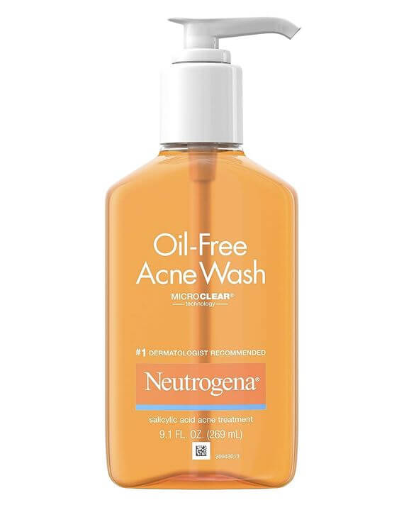 5 Best Salicylic Acid Skincare Products for Oily & Acne-prone Skin
Neutrogena Oil-Free Acne Wash
help prevent over-drying and irritation, clean and refreshed. In addition, It contains Salicylic Acid to help get rid of acne and help prevent future breakouts.