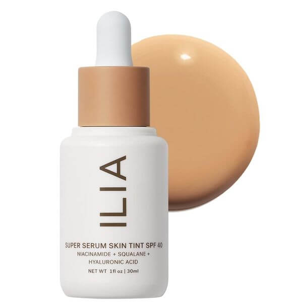 Beauty's Shield: Zinc Oxide in Makeup Ingredient 2. The Benefits of Zinc Oxide in Makeup Ingredients 
Calming and Soothing
It is good for people with sensitive or irritated skin because it can reduce redness and discomfort.
ILIA Super Serum Skin Tint SPF 40 Foundation