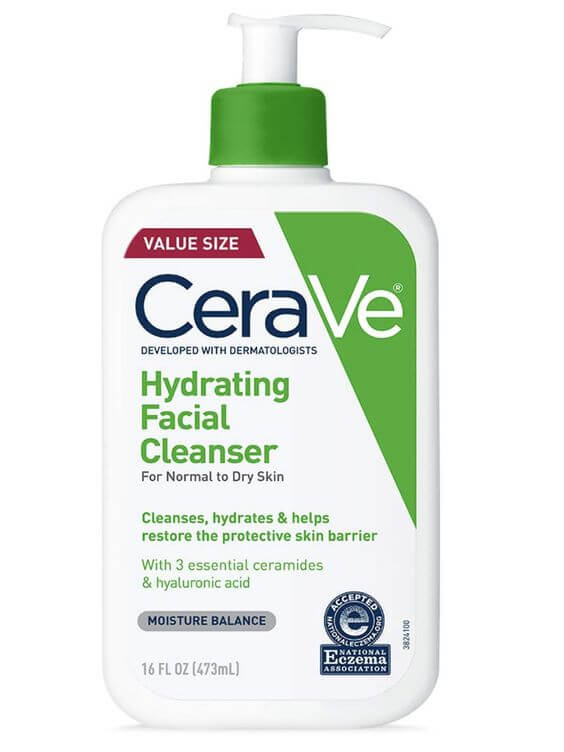 Best 5 Hyaluronic Acid Foam Cleansers for Radiant Skin 
CeraVe Hydrating Facial Cleanser  is infused with hyaluronic acid and ceramides to help restore the skin’s natural barrier and lock in moisture.