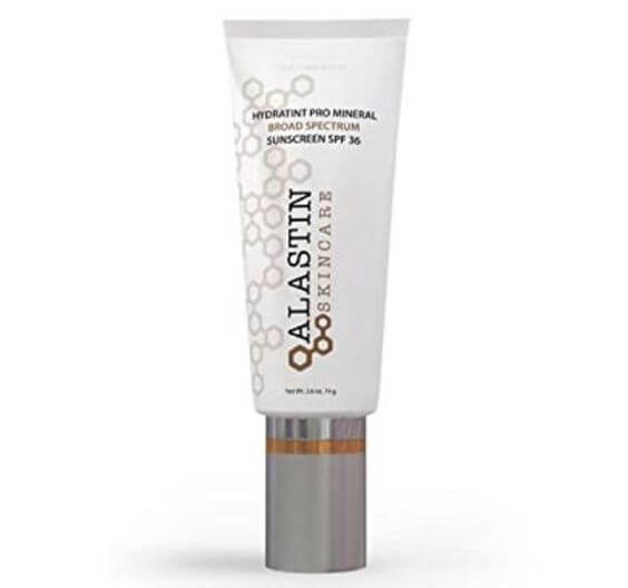 Combination Skin Savior: The 4 Best Tinted Sunscreens Alastin HydraTint Pro Mineral Broad Spectrum Sunscreen SPF 36 suits combination skin well. This mineral sunscreen is lightweight and brightens skin with a glowing tint for most skin tones.