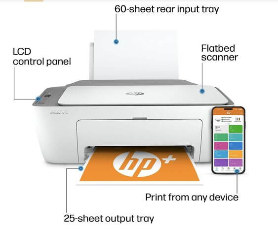 Print, Scan, Copy, and More: The Top 3 All-in-One Printers for Home Offices in 2023
HP DeskJet 2755e Wireless Color inkjet-printer  is the best cost-effective, versatile all-in-one printer that can print, scan, and copy. It offers easy mobile connectivity