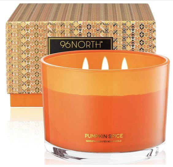 The 5 Best Large Scented Candles For Halloween
96NORTH Luxury Pumpkin Soy Candle popular for its aesthetically pleasing orange jar, is a perfect addition to any Halloween decor. It has a burn time of up to 50 hours and features 3 wicks.
