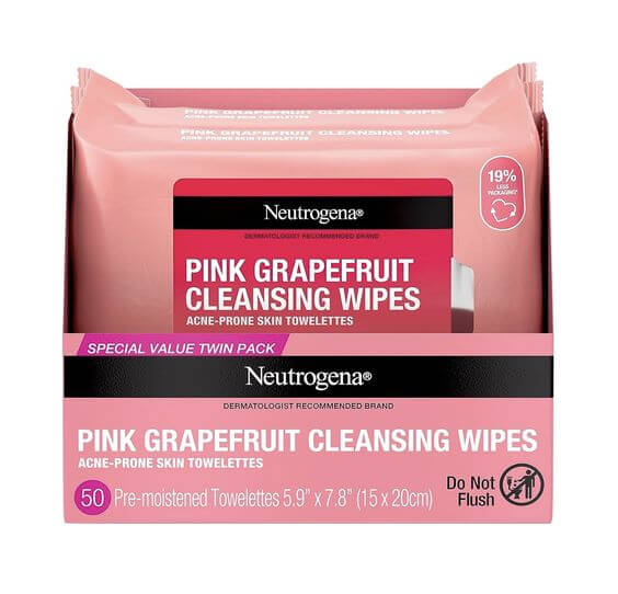 Pink Grapefruit Seed Oil: A Natural Beauty Ingredient 2. The Benefits
Antioxidants: Pink Grapefruit Seed Oil is packed with antioxidants, such as vitamin C, which combat harmful particles in the body and prevent premature skin aging.
Neutrogena Oil Free Facial Cleansing Makeup Wipes with Pink Grapefruit