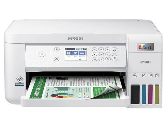 Print, Scan, Copy, and More: The Top 3 All-in-One Printers for Home Offices in 2023
Epson EcoTank ET-3830  is an eco-friendly all-in-one printer that uses refillable ink tanks instead of cartridges. It's a great choice for those who print frequently.