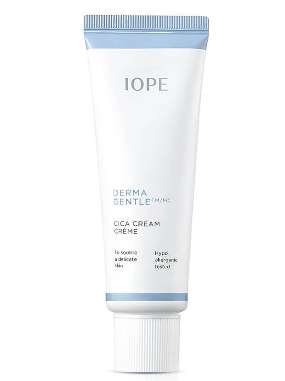 5 Best Centella Asiatica Products for Dry & Sensitive Skin 1. Day & Night Face Moisturizer Soothing Cream
IOPE Derma Repair Cica Cream  is a true savior for rough and damaged skin, offering intense hydration and skin repair that improve damage from dryness, and strengthen the skin’s barrier as necessary for sensitive skin.