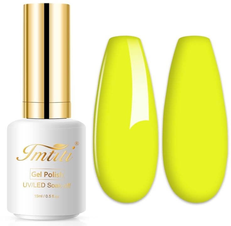 2023 Autumn/Winter Nail Trends: Polishes, Gel Strips 5. Neon Yellow Stylish neon yellow nails can be popular depending on individual preferences.
Imtiti Neon Gel Nail Polish, 0.5 Fl Oz Neon Yellow Gel 