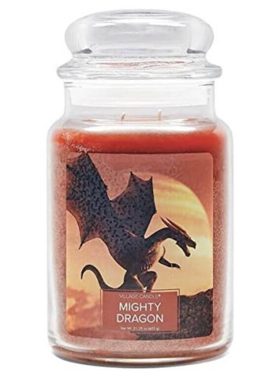 The 5 Best Large Scented Candles For Halloween 3. Pros and Cons
Pros: Captivating scent, Quickly eliminates food odors, Burn Time: up to 100 hours, Available purchase online, Unique dragon design
Village Candle Mighty Dragon Large Glass is ideal for those who want to add a touch of Morden to their kids Halloween decor.