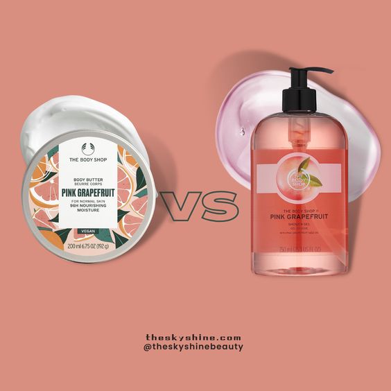 Battle of the Citrus Titans: The Body Shop Pink Grapefruit Body Butter vs. Shower Gel