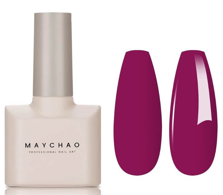2023 Autumn/Winter Nail Trends: Polishes, Gel Strips 1. Magenta
MAYCHAO Magenta Gel Nail Polish is perfect for creating chic and sultry nail looks.
MAYCHAO 15ML Magenta Gel Nail Polish 1Pc Viva Magenta Gel Polish 