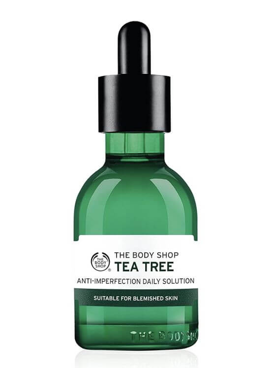 The 10 causes of acne-prone skin 5. Inflammation
Inflammation in the skin can exacerbate acne.
The Body Shop Tea Tree Anti-Imperfection Daily Solution