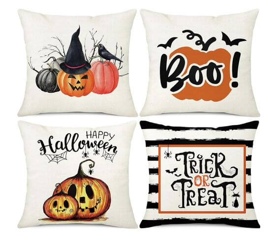 Ohok Halloween Pumpkin Throw Pillow Covers 2. Pros and Cons Pros
Creates a welcoming and festive atmosphere, Machine-washable and easy to clean, Stain-resistant fabrics are available, Fits into any Halloween decor theme, Easy to coordinate with your existing decor, Ideal for both indoor and outdoor use.
Ohok Pillow Covers 18x18 Set of 4 