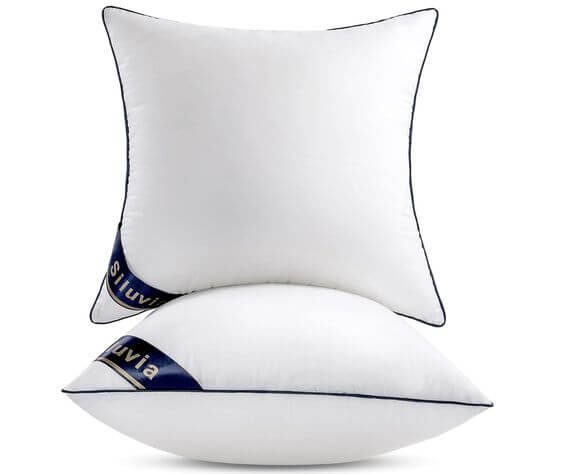Top 5 Throw Pillow Inserts to Revamp Your Couch Cushion 5. Comfortably Soft For Throw Pillows 
Siluvia 18"x18" Pillow Inserts Set of 2 Decorative are designed to maintain their shape over time. They are machine washable with a mild detergent and can be tumble dried.