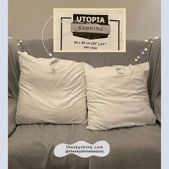 A Review of Utopia Bedding Throw Pillows Insert: Experience Ultimate Comfort 1. The Material & Quality The Utopia Bedding Throw Pillow Inserts are generously filled with high-quality polyester fiber that achieves a perfect balance of plushness and bountiful feel with adequate support.