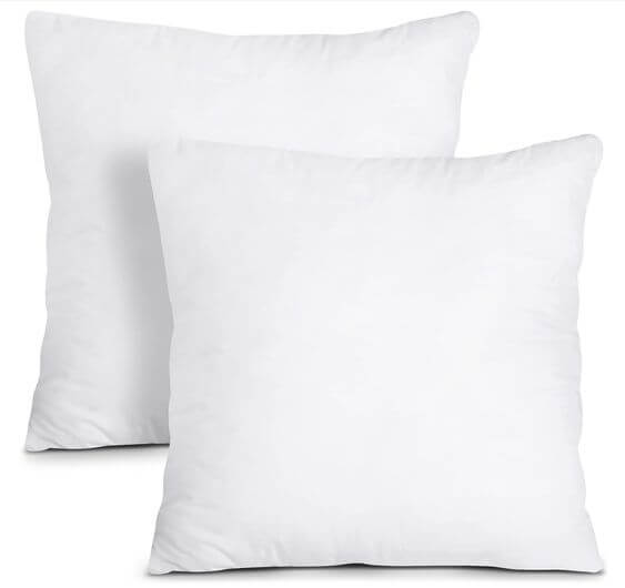 Top 5 Throw Pillow Inserts to Revamp Your Couch Cushion 2. Excellent Shape Retention
Utopia Bedding Throw Pillows Insert   Inserts are designed for excellent shape retention, even with daily use. Featuring a polyester cotton cover and siliconized fiberfill, they are hypoallergenic and highly resilient, maintaining their shape even after machine washing