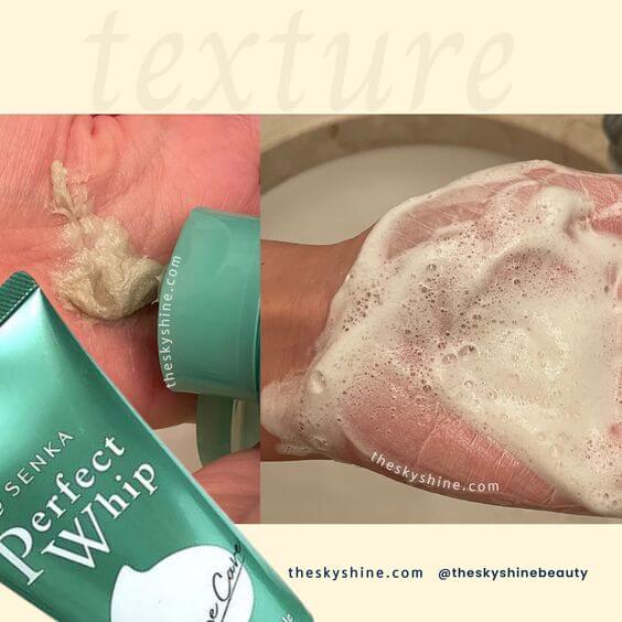 Senka Perfect Whip Acne Care Review: For Clear Skin Seekers 1. Formulation & Scent This cleansing foam can easily create a creamy and smooth foam with a small amount. It has a slight soap scent that disappears immediately after washing.