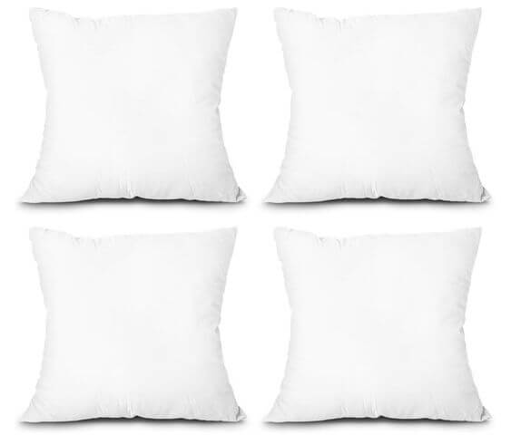 Top 5 Throw Pillow Inserts to Revamp Your Couch Cushion 1. Revitalize Your Couch
EDOW Throw Pillow Inserts  are also filled with microfiber polyester and are machine washable for easy cleaning. 