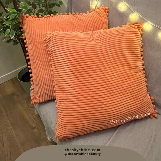 A Review: Adding Sophistication with Fancy Homi Burnt Orange Throw Pillow Covers
