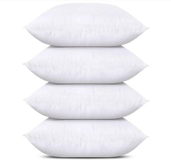 Top 5 Throw Pillow Inserts to Revamp Your Couch Cushion 4. Affordable Solution To Upgrade Your Decor
Utopia Bedding’s 18x18 Inch Throw Pillows: Their timeless white color, comfortable support, and easy maintenance make these Throw Pillow Inserts an excellent choice for those looking to elevate their living space.