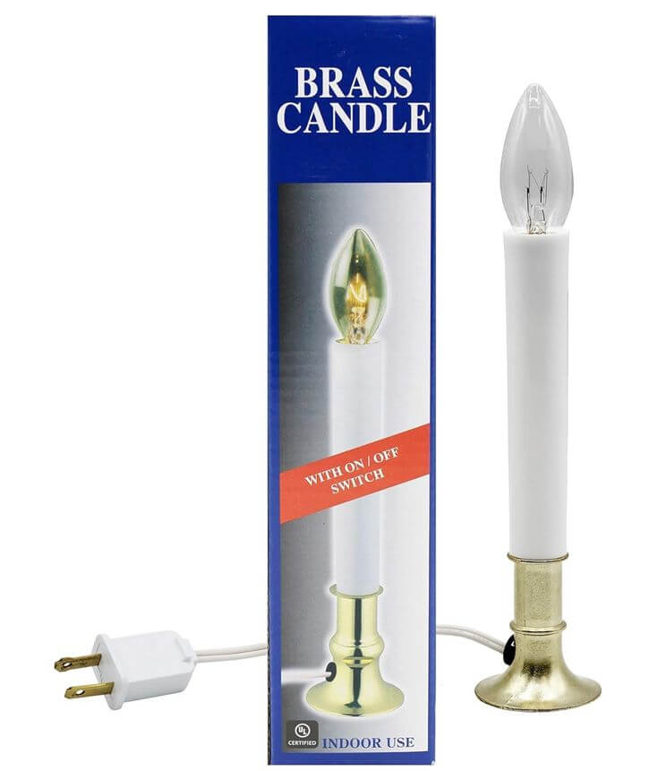 The 3 Best LED Window Candle Lights for Your Celebration 1. Electric Window Candle Lamp Infuse your windows with the holiday glow festivity of the Creative Hobbies® Electric Window Candle Lamp.
Creative Hobbies® Electric Window Candle Lamp with Brass Plated Base, On/Off Switch