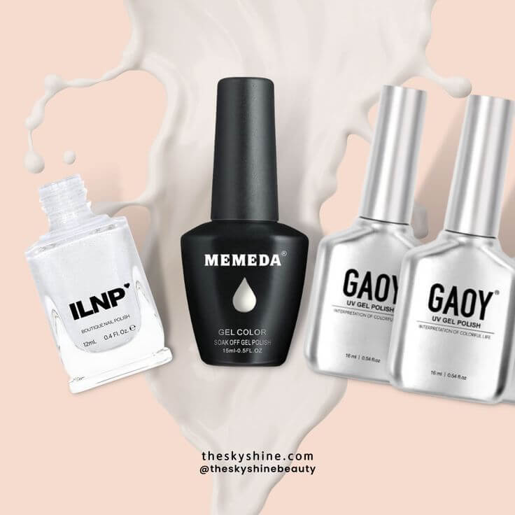 The 3 Best Milky White Nail Polishes For an Everyday Look Milky white nail polish possesses a subtle charm that is perfect for creating a soft and elegant manicure. The smooth and semi-transparent milky colors are a great alternative to more vibrant shades. 