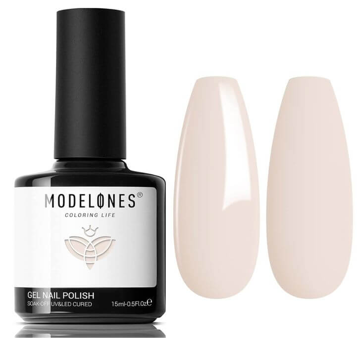 Best 3 Cream Color Nail Polishes for a Sophisticated Look 2. Nude Neutral: Modelones ‘A03-Nude’, ‘Neutral’ by Modelones is a true nude cream that embodies sophistication and minimalism. This shade is ideal for achieving that cozy, neutral look.
modelones Gel Nail Polish A03-Nude