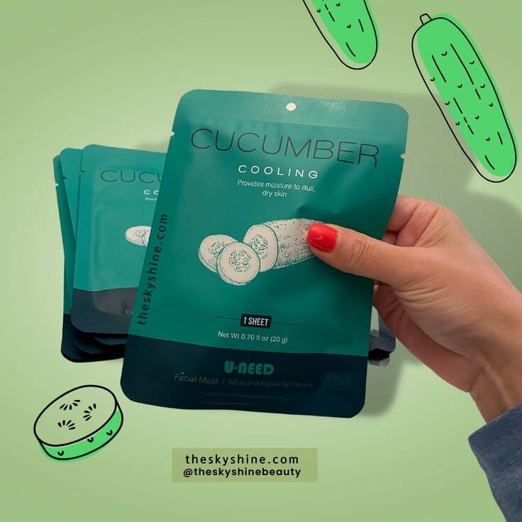 Quench Your Skin’s Thirst: A Review of the U-NEED Cucumber Mask Sheet Pack,The U-NEED Cucumber Mask Sheet Pack is a sheet mask product that can keep your skin refreshed and moisturized for a long time, especially for those struggling with dry skin. 