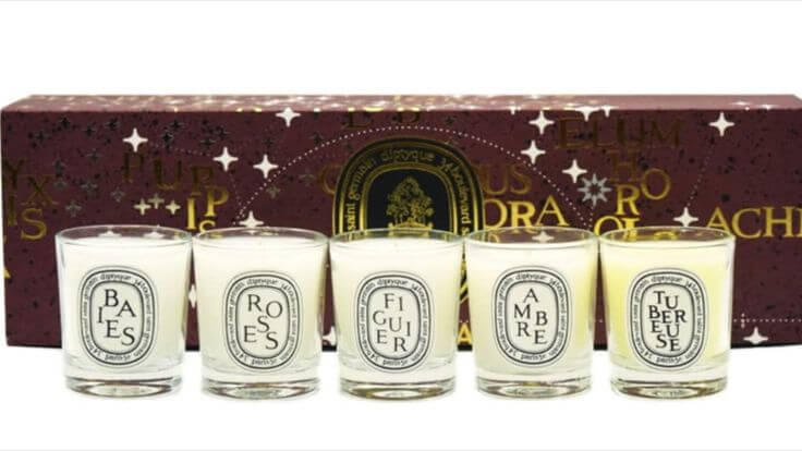 The 3 Best Christmas Gift Candles: Light Up the Holidays Get the look:  Diptyque Mini Cnadle Holiday Gift Set
Diptyque Set of 5 35g Small Scented Candles Limited Edition Holiday Gift Set: Baies, Berries, Roses, Figuier, Fig Tree,, Ambre  and Tubéreuse, Tuberose