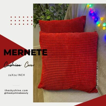 A Review of the Mernette Cushion Cover in Red: A Blend of Quality and Elegance