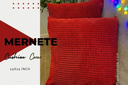 A Review of the Mernette Cushion Cover in Red: A Blend of Quality and Elegance