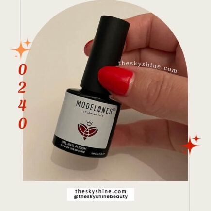 Experience the Power of Orange Red: A Review of Modelones Gel Nail 0240