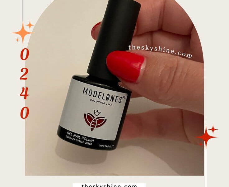 Experience the Power of Orange Red: A Review of Modelones Gel Nail 0240
