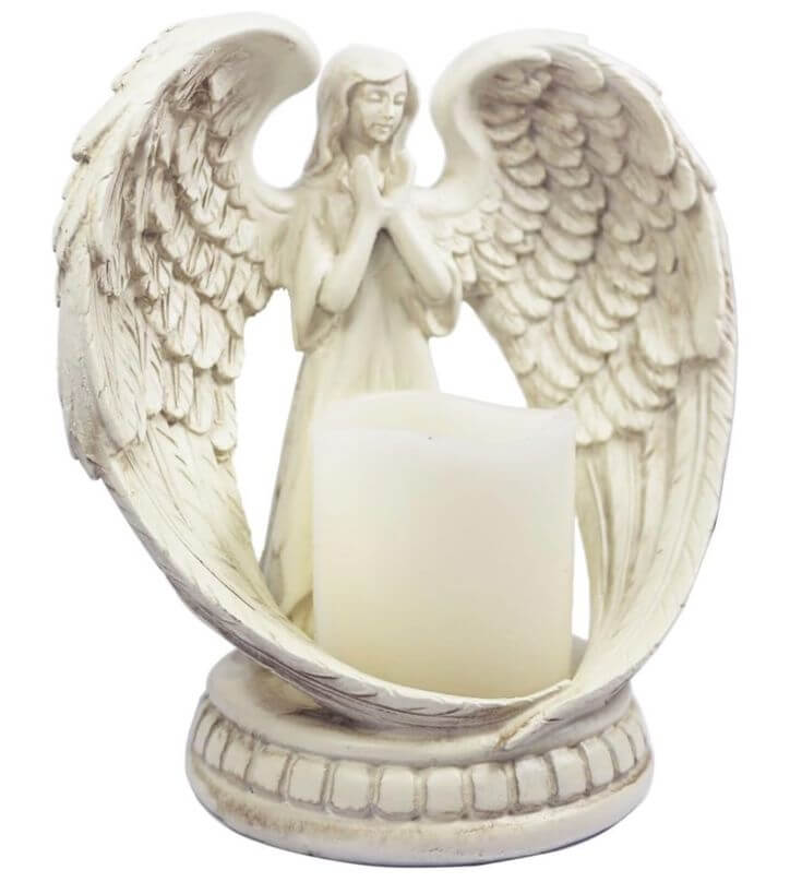 The 3 Best Retro Christmas Candles to Illuminate Your Festivities
KiaoTime Praying Angel Figurine Wings Angel Flamless Candle Holder