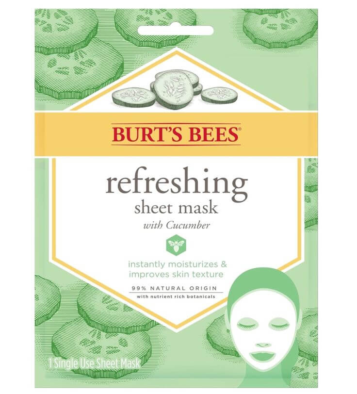 Say Goodbye to Flakiness: My Picks for Gentle Exfoliation on Dry Skin Get the look: For Radiant Skin
Burt's Bees® Refreshing Sheet Face Mask with Cucumber