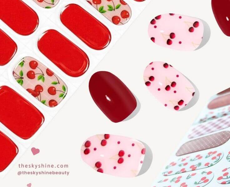 Top 3 Cherry Nail Strips: A Blend of Playfulness, Cuteness, and Loveliness